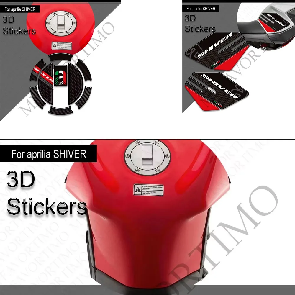 

For SL 750 900 Shiver Motorcycle Tank Pad Cap TankPad Grips Gas Fuel Oil Kit Knee Stickers Decals Protector Accessories