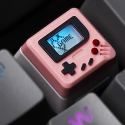 Teclas de teclado personalizadas 3 en 1 para mecánico clásico Retro, lindo traje de tapa de llave transparente, botón lindo