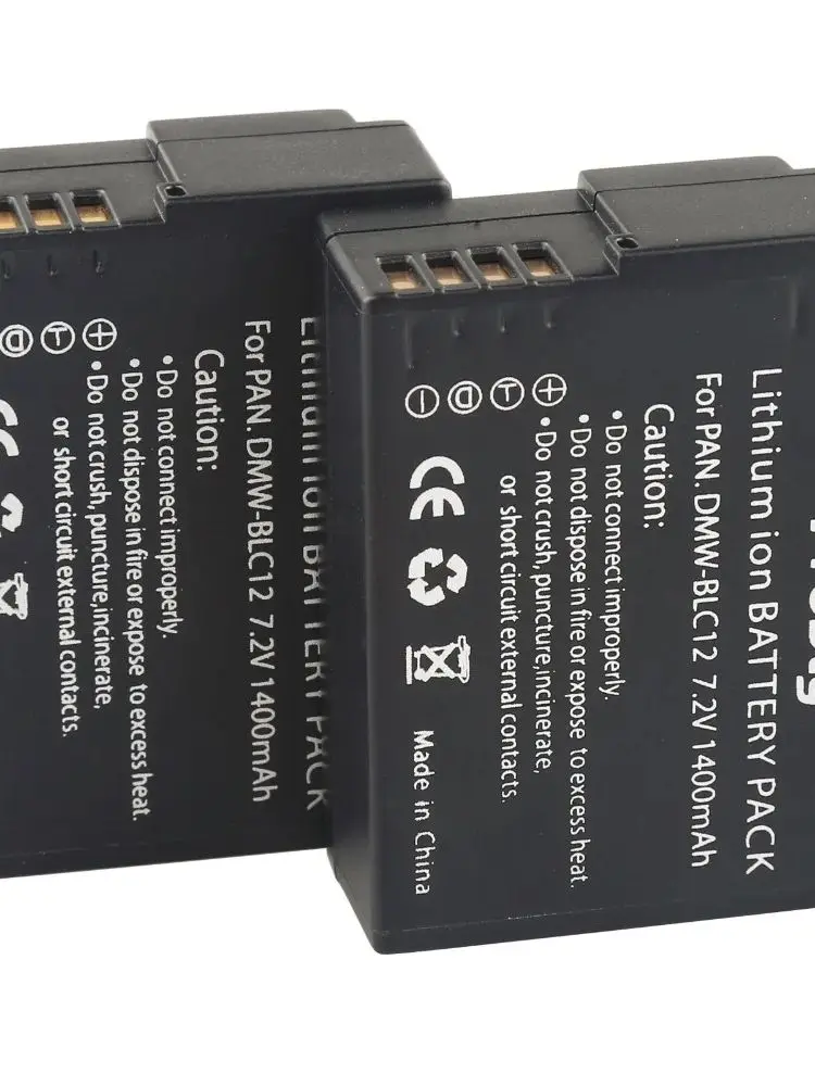 Probty 2pcs DMW BLC12 DMW BLC12pp BLC12E BP-DC12 Battery for Panasonic DMC GH2 G7 G6 G5 DMC-GH2 V-LUX4 FZ200 FZ1000 FZ2500