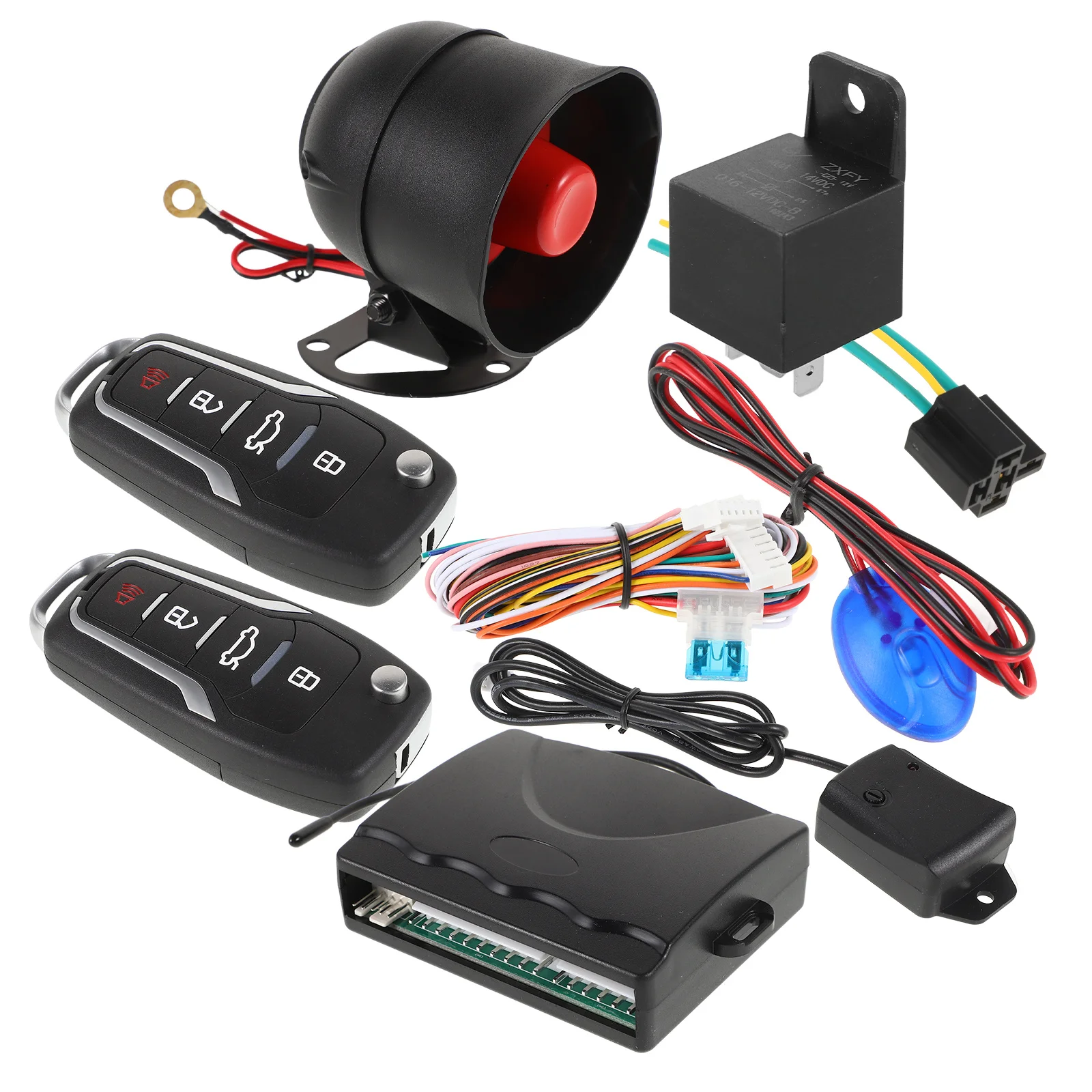 

Комплект автомобильной сигнализации: универсальная система с дистанционным запуском, центральным замком, защитой от угона и бесключевым доступом для удобства