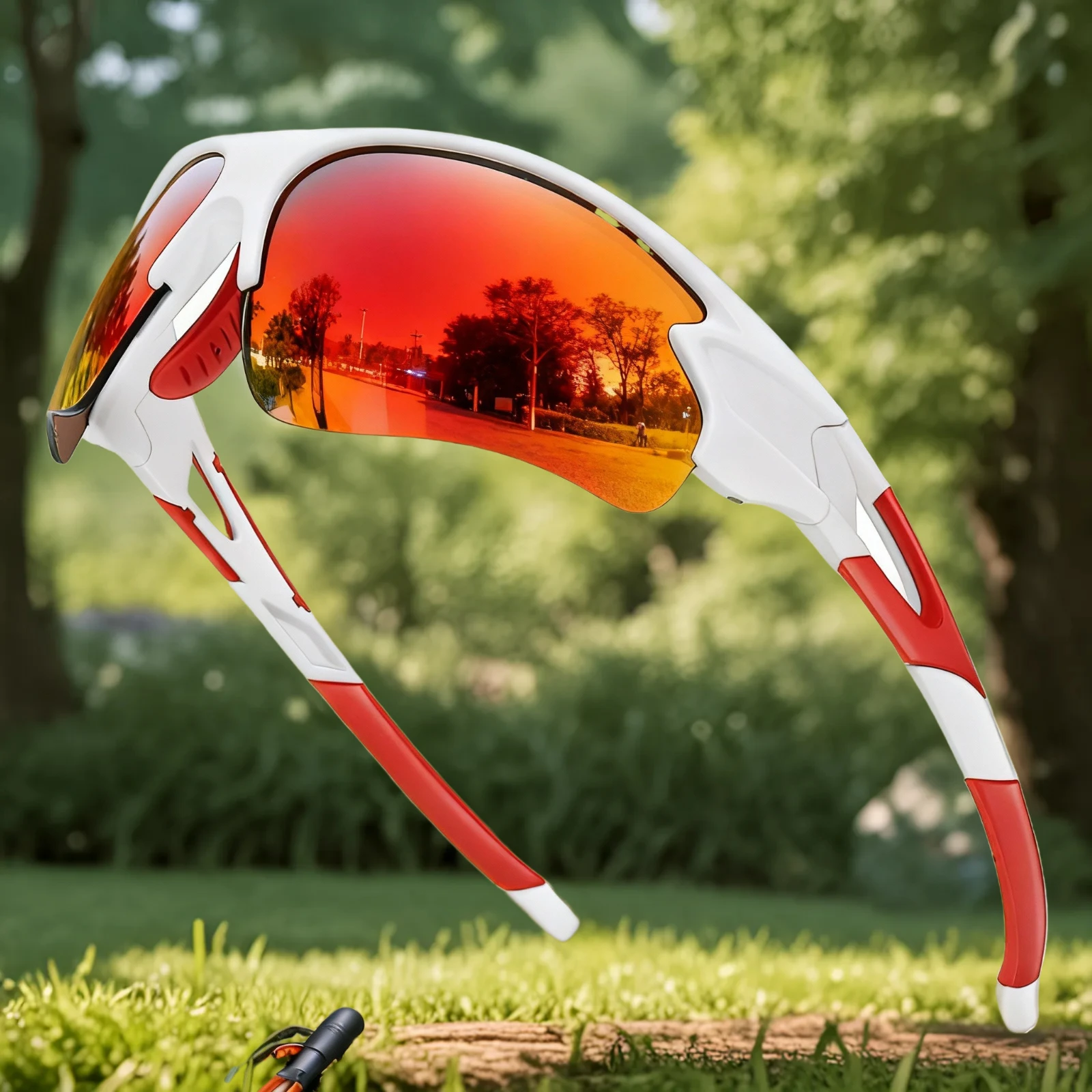 نظارات شمسية عصرية للجنسين للرجال والنساء لممارسة الرياضة في الهواء الطلق وصيد الأسماك وركوب الدراجات والجري والقيادة نظارات أنف مريحة #4