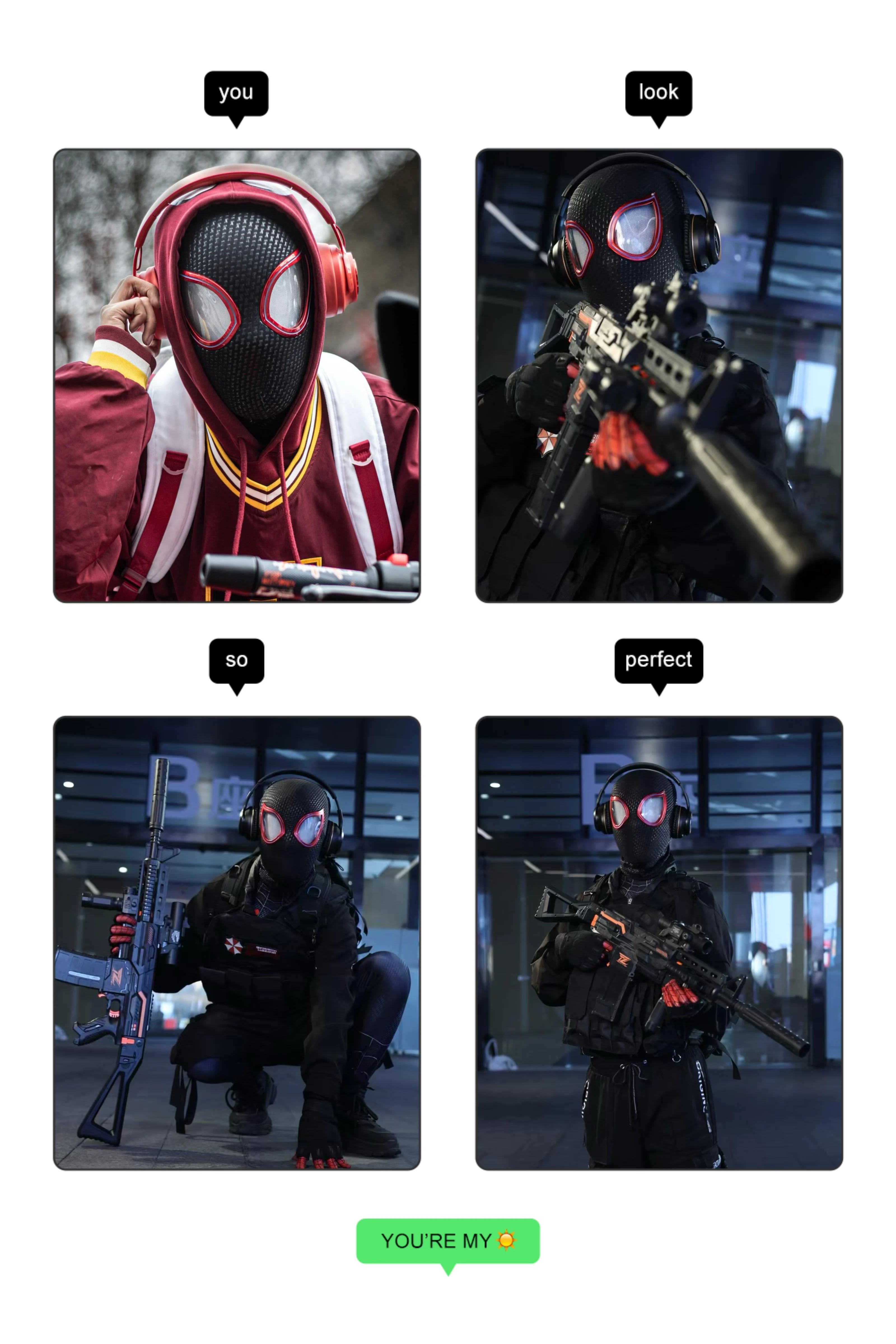 1:1 Miles Morales Mask with Movable Eyes Mascara Electric Gwen Spider Helmet Ring Control Halloween Cosplay Mask Toy Man Gift