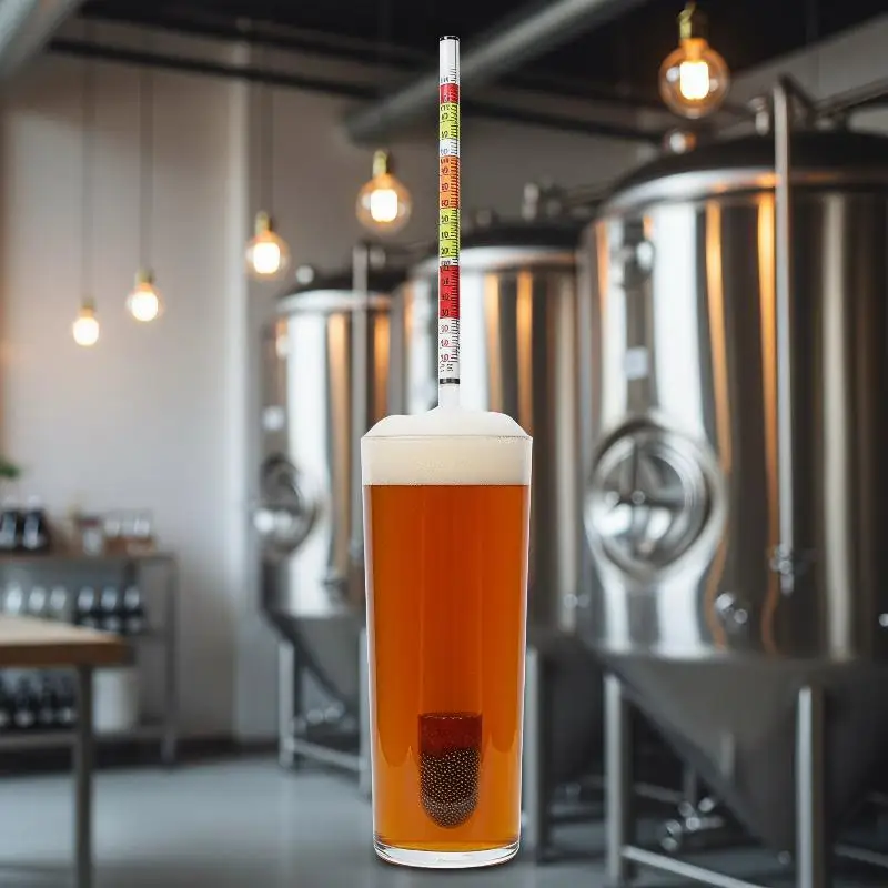1Pc 3 Scale Hydrometer For Wine Beer Cider Alcohol Testing Fitting With Home Brew^..