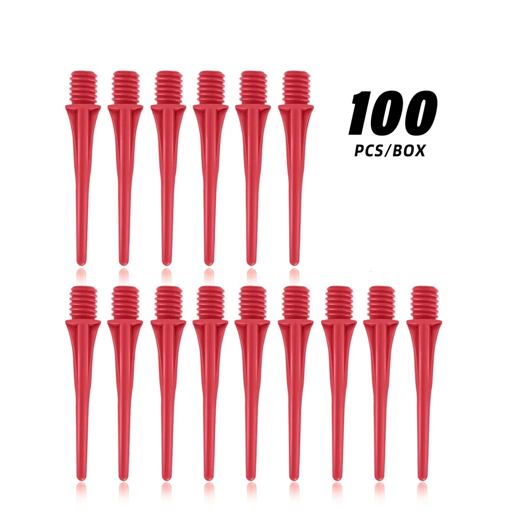 

100 шт. высокоточных сменных наконечников для дротиков с мягким покрытием – прочные пластиковые профессиональные иглы, аксессуары для дартс-бордов