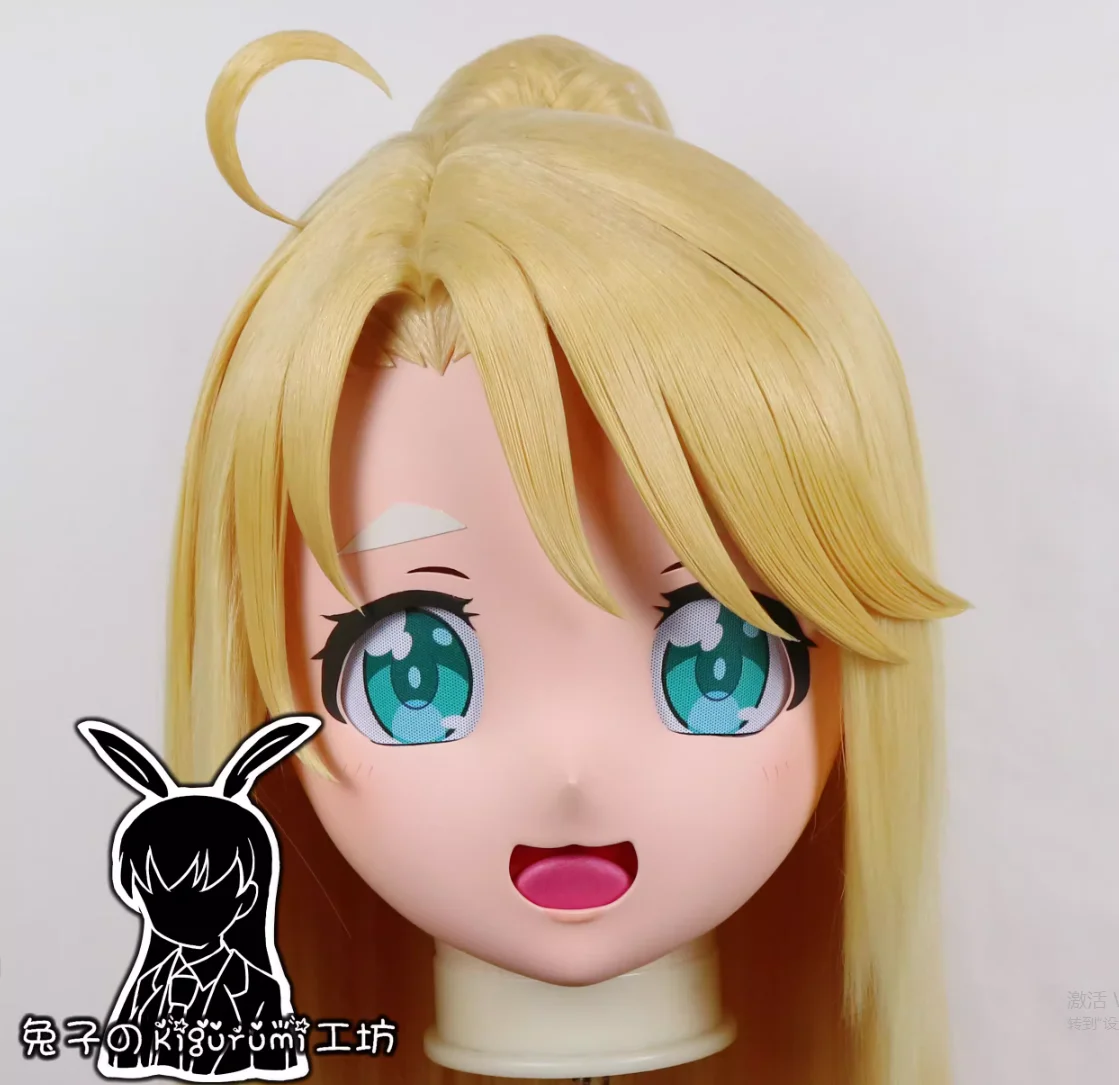 

(RB28016)Customize Full Head Quality Handmade Female/Girl Resin Japanese Anime Cartoon Character Kig Cosplay Kigurumi Mask