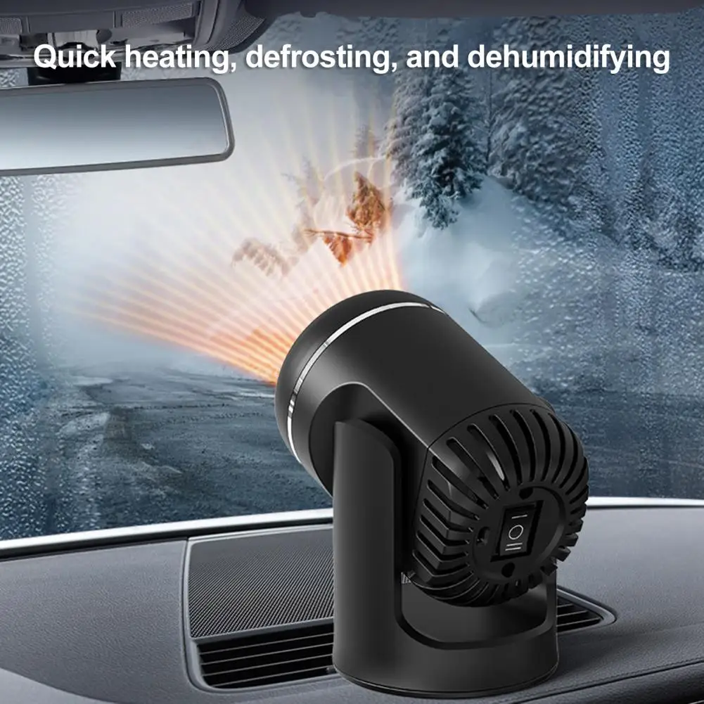 Fast Window Defroster Portable Car Heater Defroster 12v Electric Heating Fan Auto Windshield Defogger Compact Desktop for Car