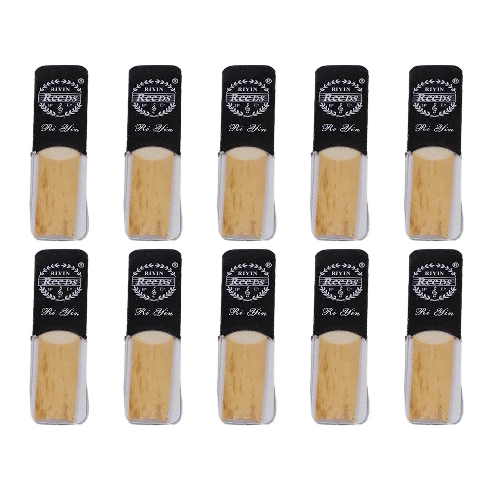 

For Saxophone Saxophone Reeds 10PCS Reed Alto Saxophone Strength 1.5 - 4.0 Alto Saxophone Reeds Newest Protable