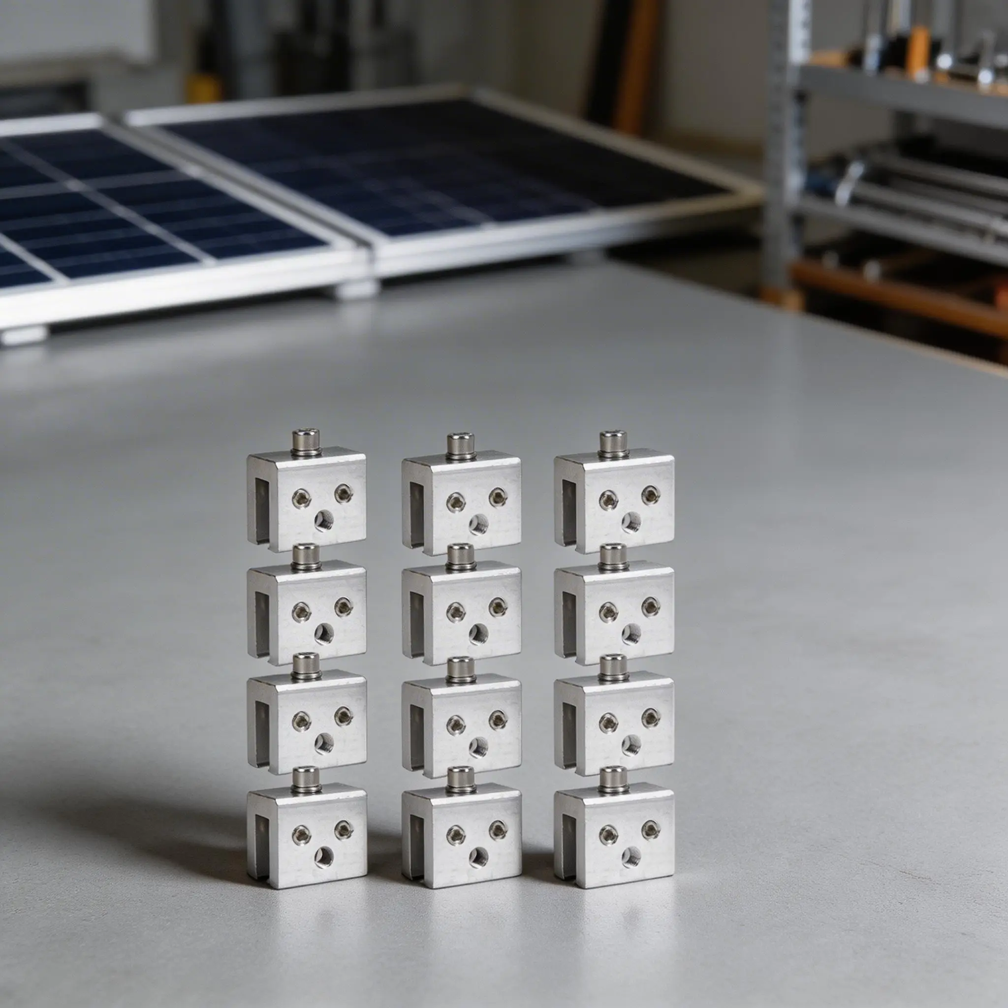 

Крепления для солнечных панелей на металлические кровли с фальцевой кровельной плиткой, кронштейны для монтажа солнечных панелей, крепежные модули.