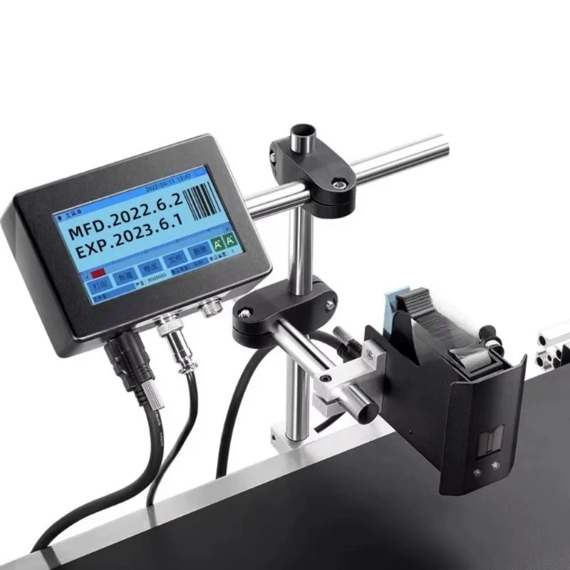 New Type Semi-Automatic High-Speed Inkjet Printer with Fast Dry Ink 1 Year Warranty for Printing Logo Expiry Date
