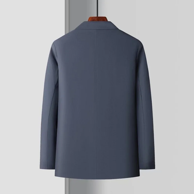 Classic Men's 2025 Spring Summer Lightweight Blazer&Suits Casual Solid Sunscreen Jackets Outwear Loose Breathable Thin Top Coats