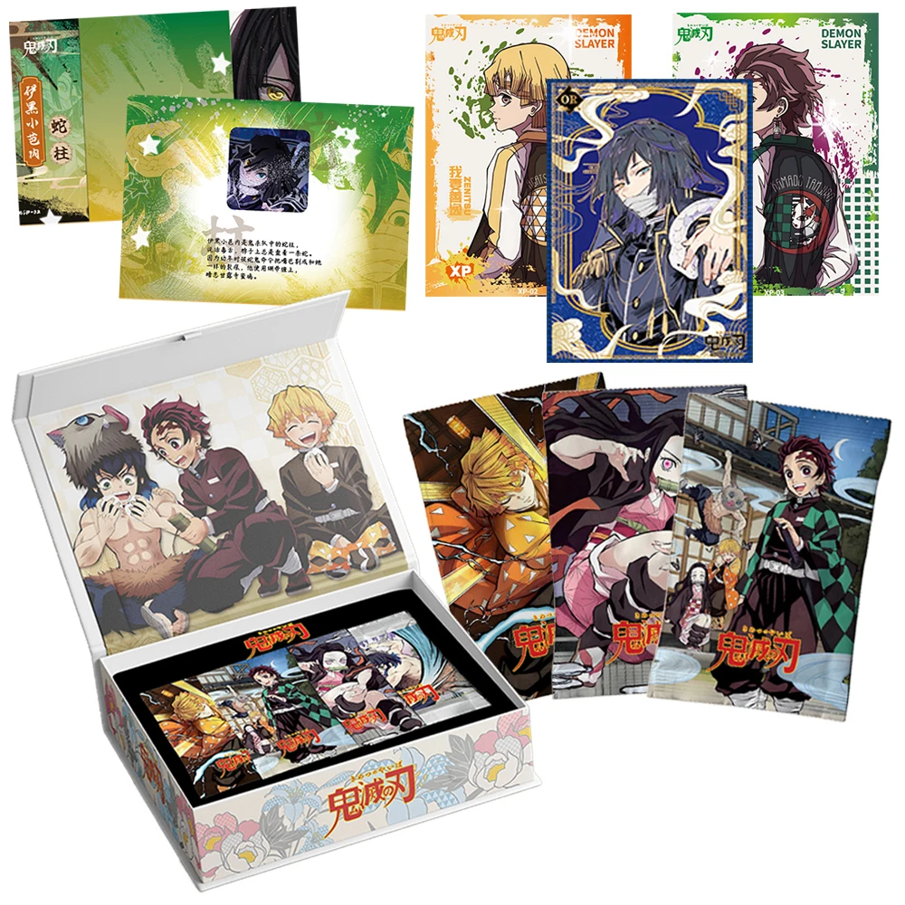 

Demon Slayer Collection Card Anime Character Kanroji Mitsuri Kamado Nezuko Creative Constellation Theme Cards Children's Gifts