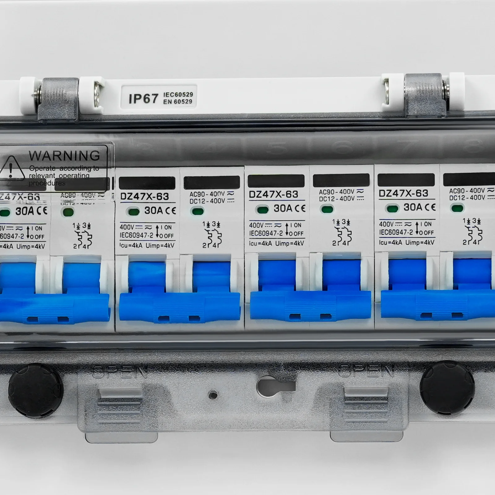 DC 12–400 V PV-Kombinator-Box, 4 Eingänge, 4 Ausgänge, 2 Eingänge, 2 Ausgänge, Solar-Leistungsschalter, IP67 wasserdicht, Flammschutz, Überspannungsschutz – Detail 10