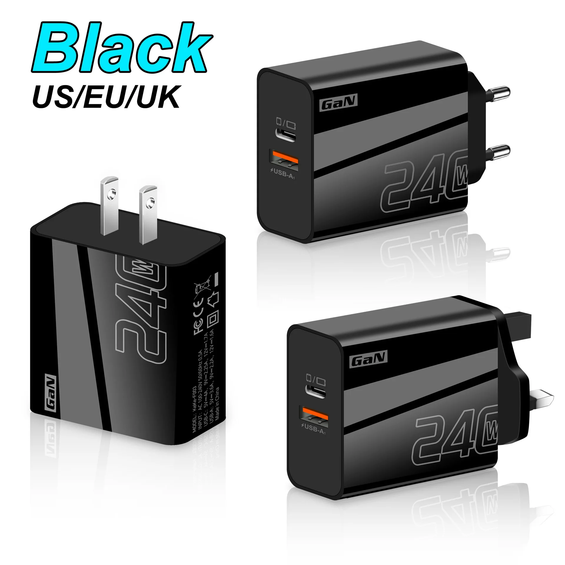 240W Fast Charger USB Type C PD Cable Fast Charging Quick Charge 3.0 Adapter For iPhone Xiaomi Samsung Oneplus Pixel Cellphones