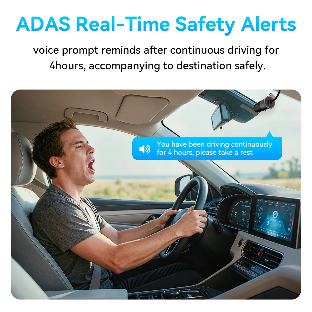 كاميرا DDPAI MINI Pro 1440P Dash WiFi DVR 121 °   FOV للرؤية الليلية التحكم الصوتي الذكي يدعم شاشة ركن السيارة 24 ساعة