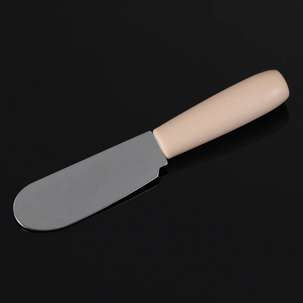 1/2pcs Wood Handle Stainless Steel Cutlery Butter Spatula Kitchen Accessories Cream Scraper Cheese Tools