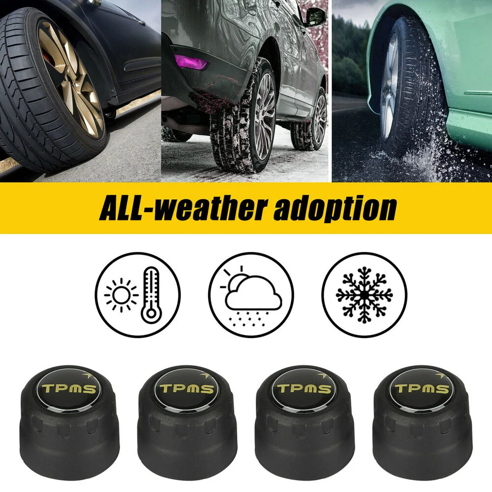 TPMS Bluetooth 5.0 Universal External Tyre Pressure Sensor Support IOS Android Phone Tire Pressure Sensor Easy Install