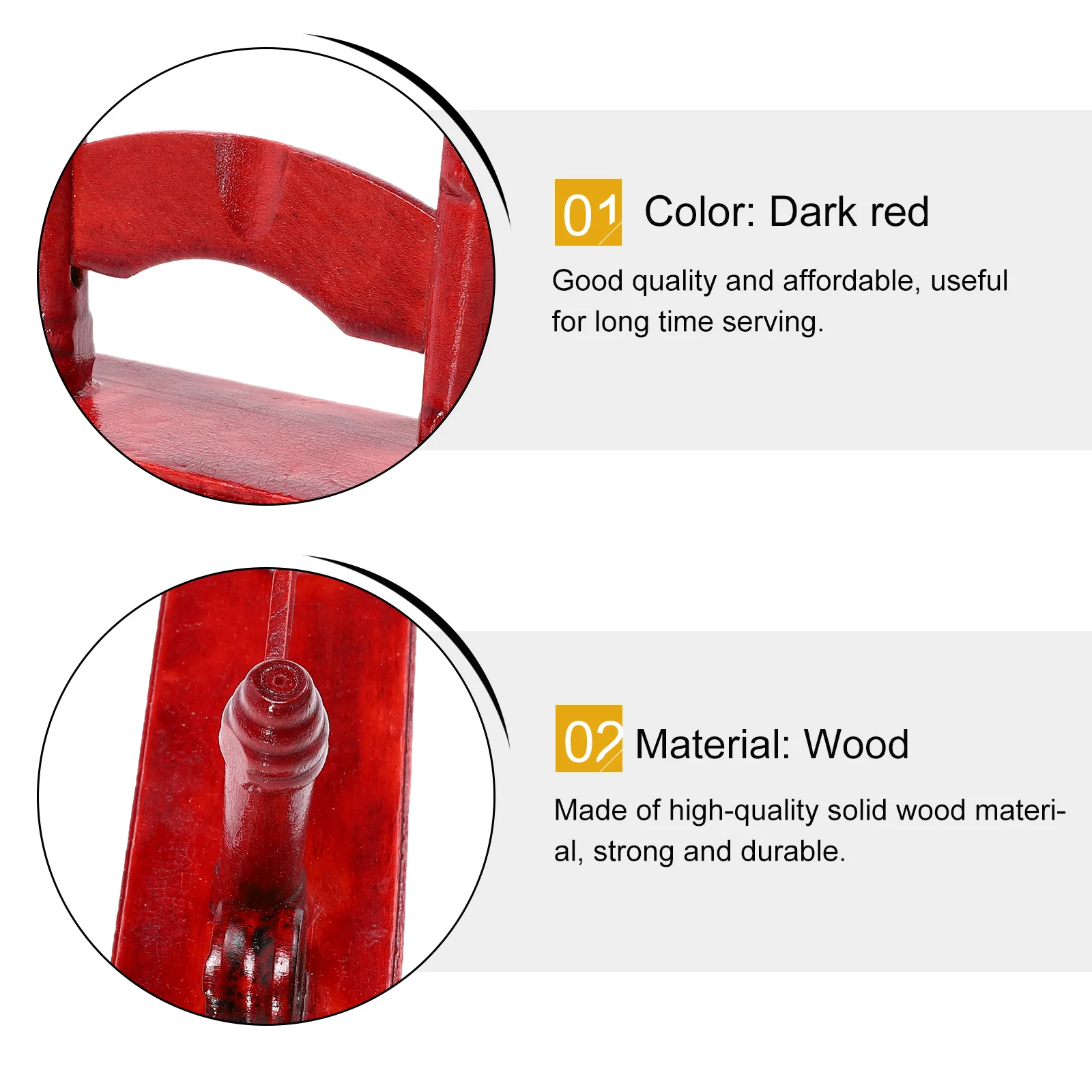 

2pcs Holder Chinese Style Folding Display Rack Wooden Fan Stand Home Decor Fan Storage Bracket Dark Red Color