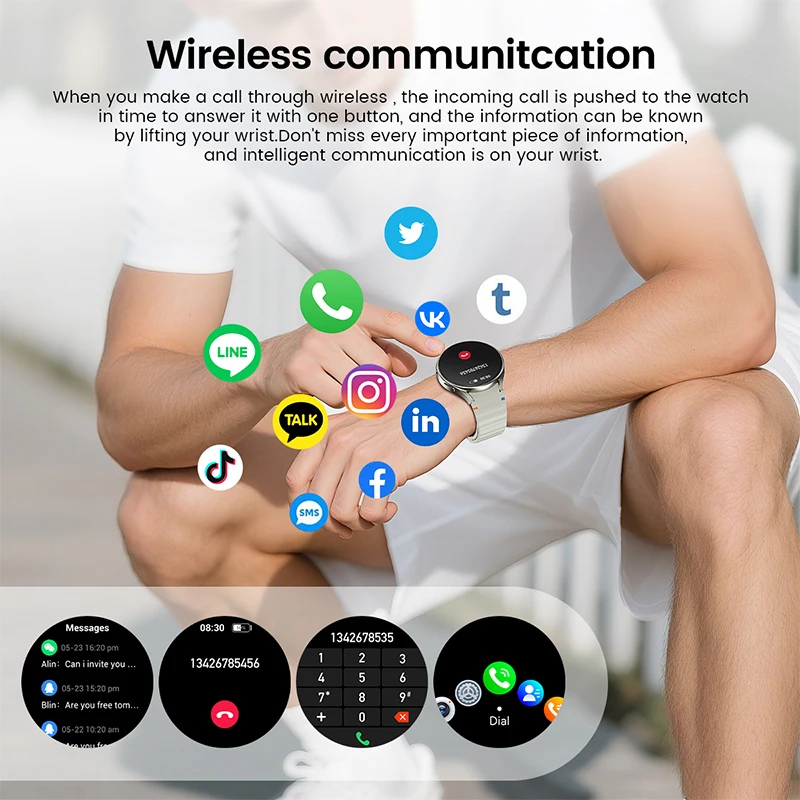 2025 جديد AMOLED ساعة ذكية صغيرة معدل الصحة وضع الرياضة مقاوم للماء بلوتوث دعوة الرجال النساء ساعة ذكية لنظام IOS أندرويد