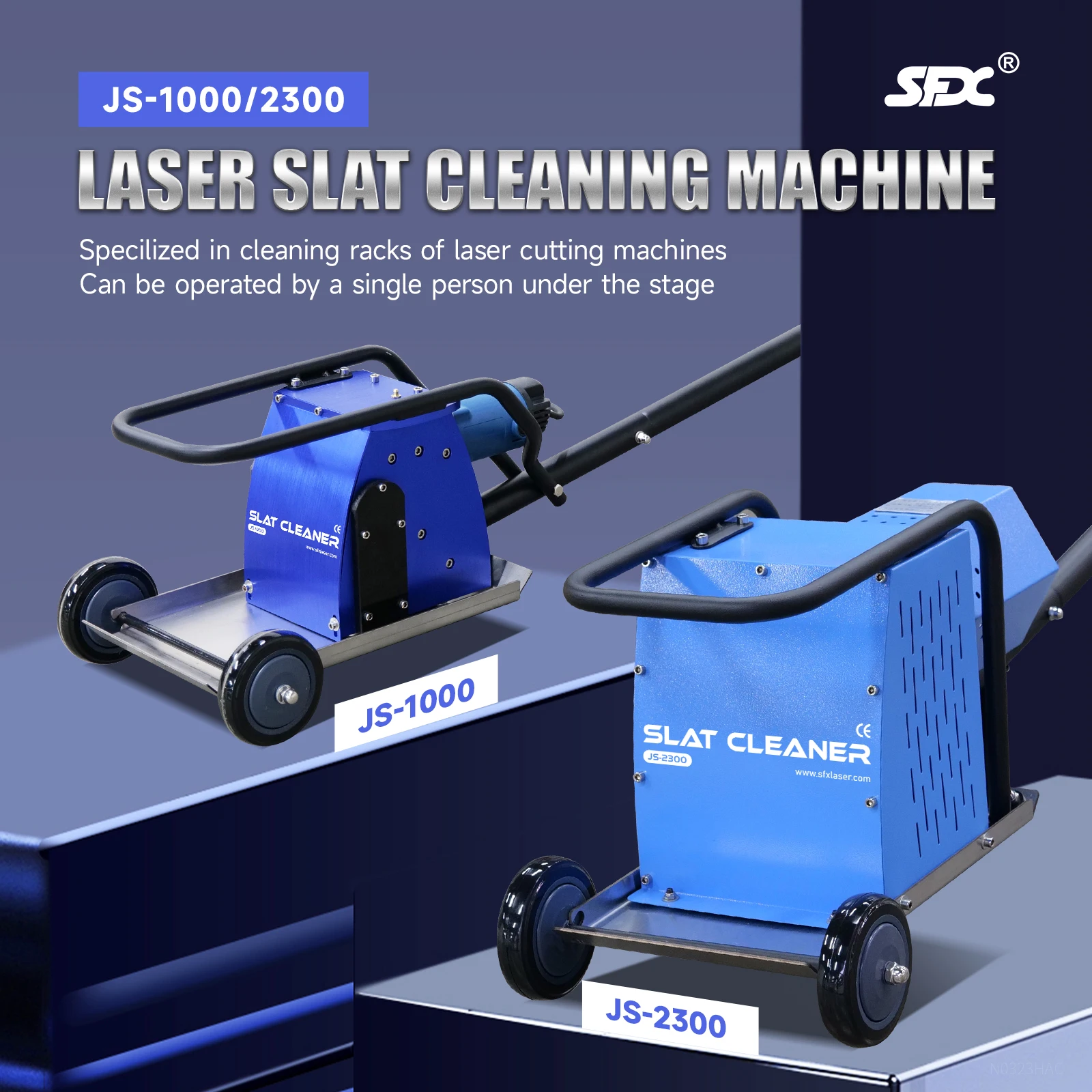 

SFX JS-1000 Laser Slat Cleaner Laser Cutting Machine Table Cleaner Slag Remover