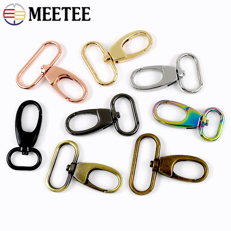 5/10/20Pcs 20-38mm Metal Buckles For Bag Strap Trigger Swivel Lobster Clasp Handbag Snap Clip Hooks DIY Hardware Accessories