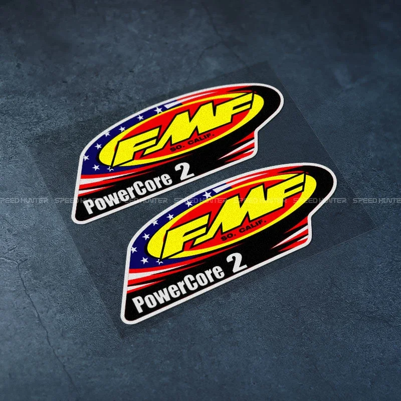 

For GP Sponsor FMF POWERCORE2 Motor Bike Helmet Auto Body Decals Decoration Car Styling PVC Stickers