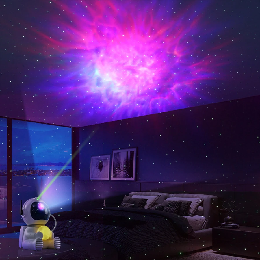 Star Projector Galactic Night light Astronaut Space Projector Starry Ceiling led light Romantic Projector Kids night Light Gift