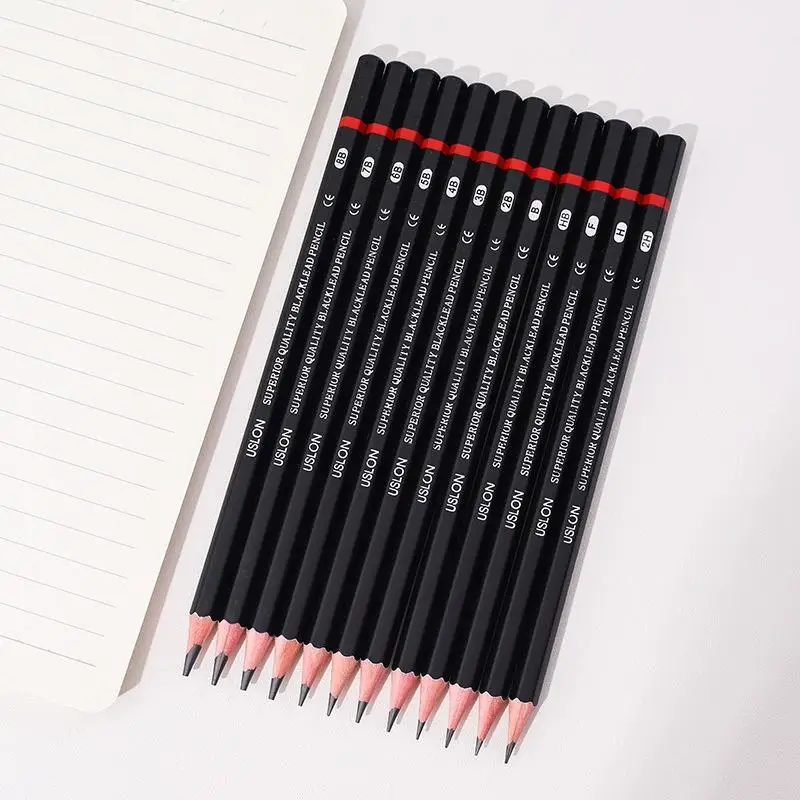 12Pcs Professional Drawing Sketching Pencil Set  Shading Sketch Art Pencils for Beginners Pro Artists Stationery