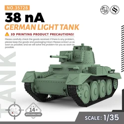 SSMODEL SS35728 1/35 Military Model Kit German 38 nA Light Tank