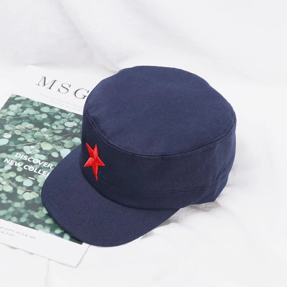 Gorras militares clásicas para hombres y mujeres, gorras de béisbol ajustadas, ajustables, sombreros de Sol de estrella roja del ejército, deportes