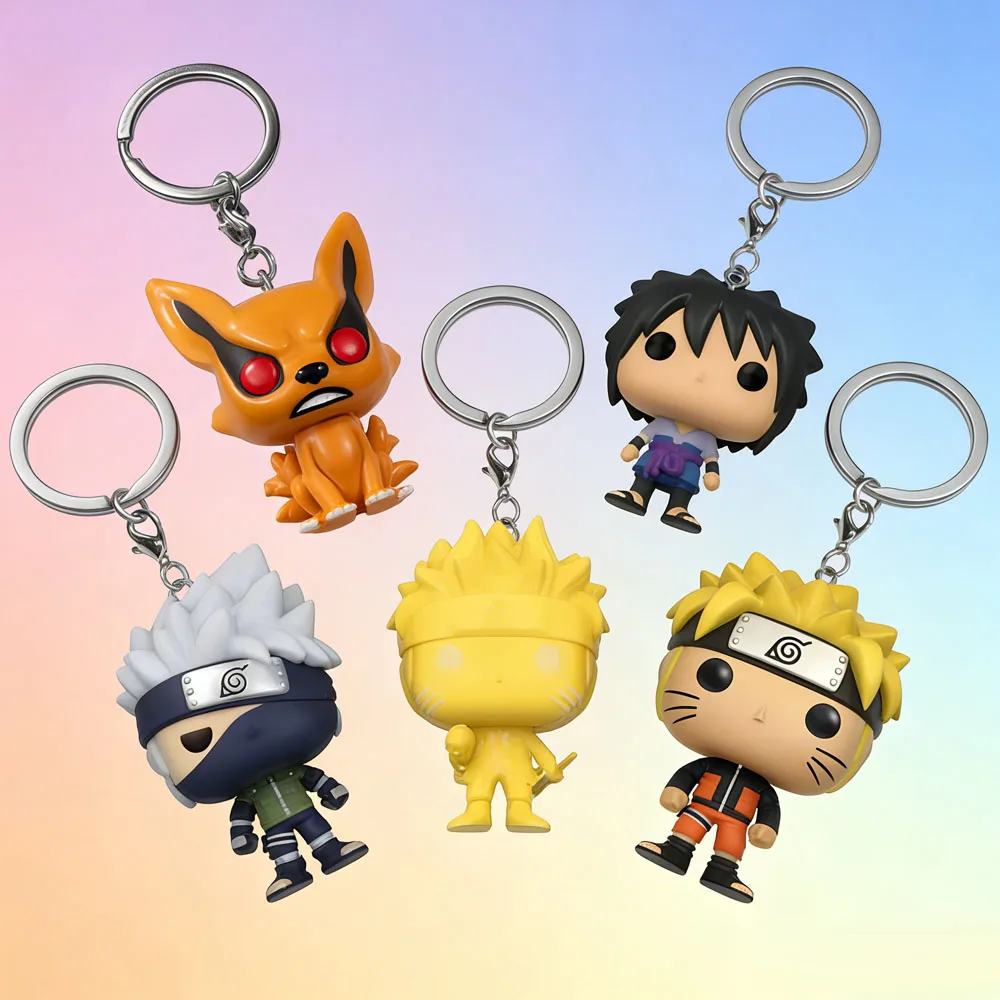 Figuras de Vinilo de Kurama, Sasuke, Wakaki, Boruto, SIX PATH KAKASHI, Llaveros de Juguete, Llavero de Bolsillo, Juguete para Coche o Bolso