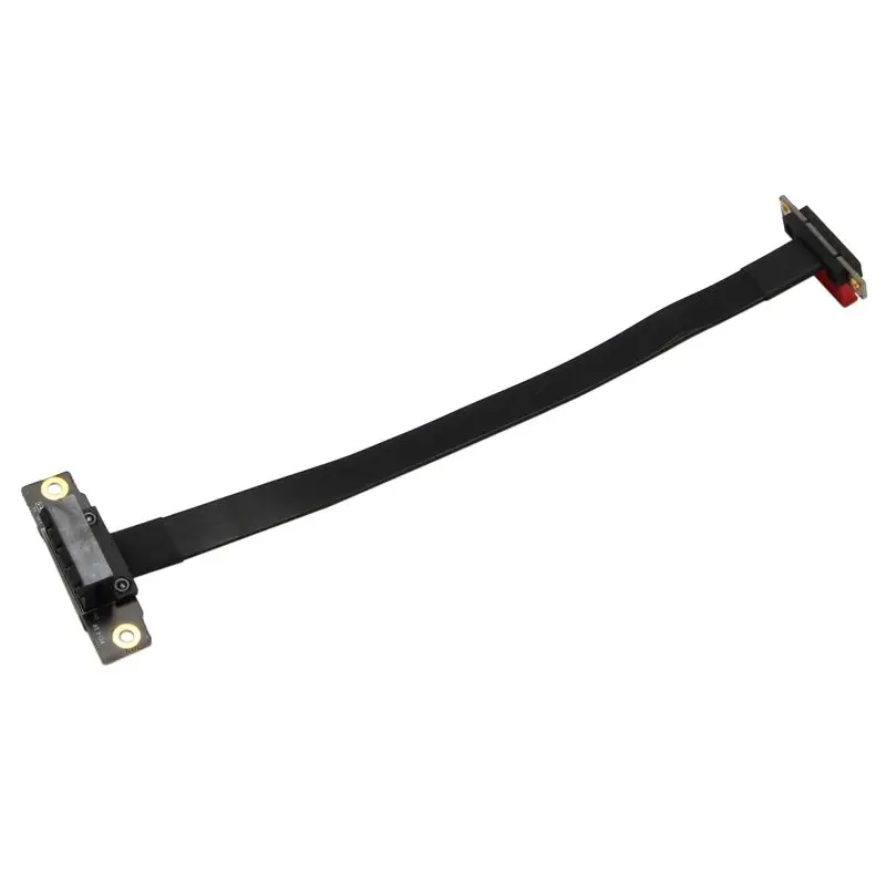 ABRI-5X PCIE X1 Riser Cable Dual 90 Degree Right Angle Pcie 3.0 X1 To X1 Extension Cable 8Gbps PCI Express 1X Riser Card 20Cm