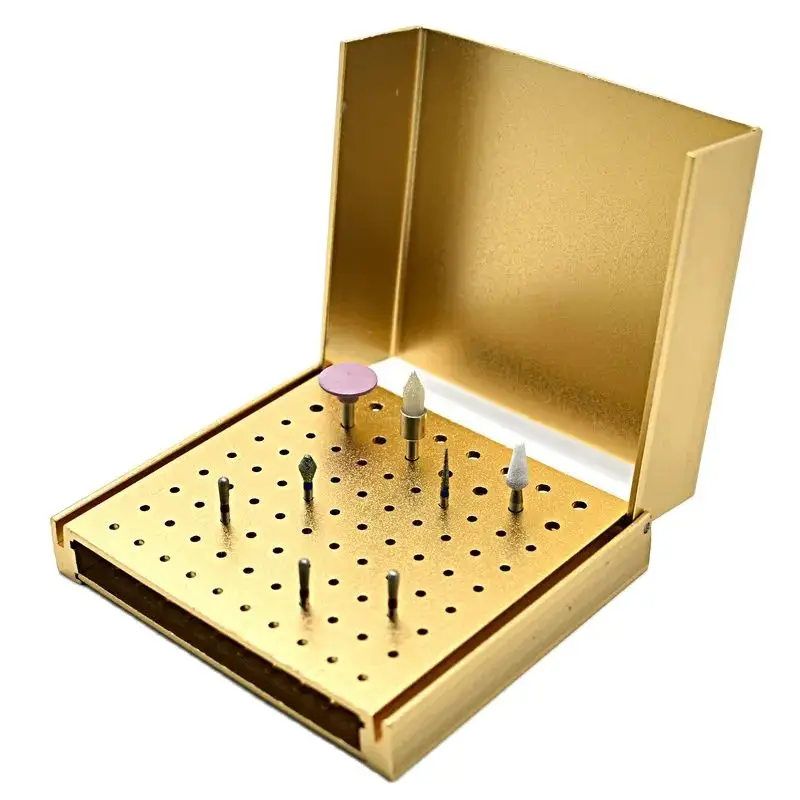 Dental 86 Hole Endo Box Cleaning Stand Autoclave High Temperature Sterilizable For High/Low speed dental burs