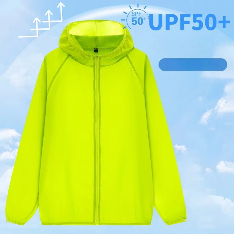 

Upf50+ Sunscreen Skin Clothing Women's Long-Sleeved Anti-Ultraviolet Sunscreen Jacket Men Breathable Outdoor Sportswear Coats