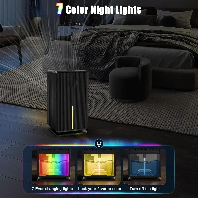 Dehumidifier for Bathroom Bedroom Basement Bathroom RV Closet Bedroom with Automatic Shutoff Home Quiet