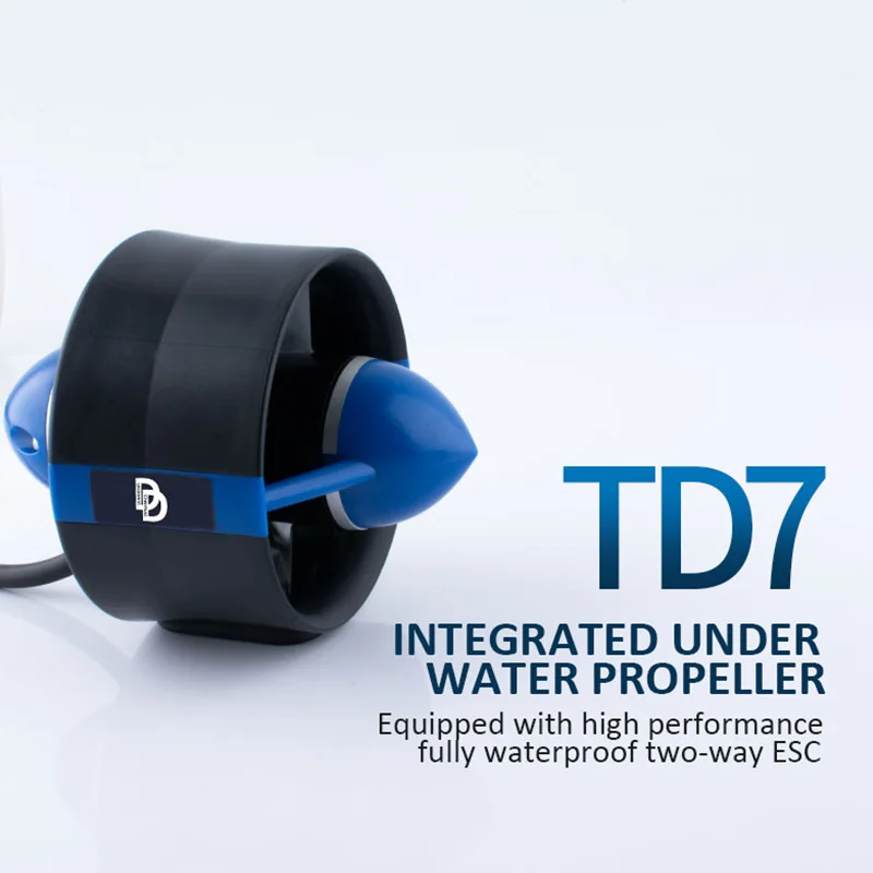 TD7 30v 7.8kg Thrust เครื่องยนต์ Marine Surf ใบพัดไฟฟ้าใต้น้ํา Thrust มอเตอร์ไร้แปรง