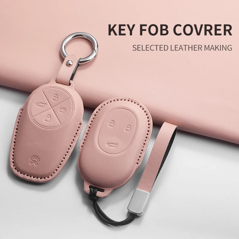 

PU Car Key Case Cover For NIO ALL Series Multi-styles Control Protect Cover Durable Accessories