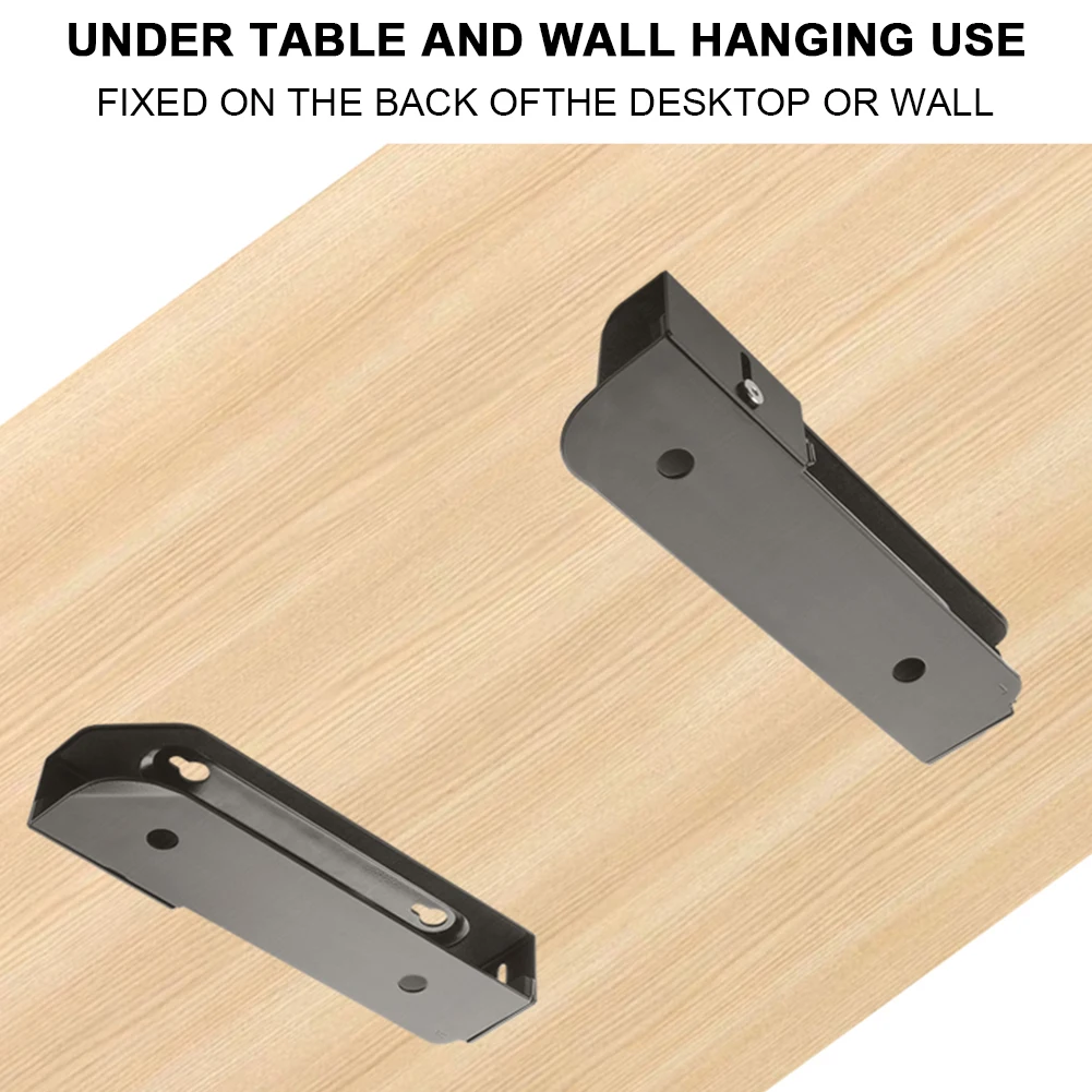 Soporte para computadora portátil de montaje en pared ajustable con tornillo soporte de montaje para computadora portátil/tableta estante de almacenamiento para computadora para Macbook