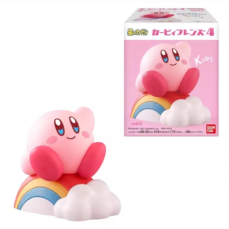 Anime Kawaii Doll Bandai Kirby Friends 4 Blind Box Trendy Toys Anime Dolls Mysterious Box Collection Ornaments Gift Toys