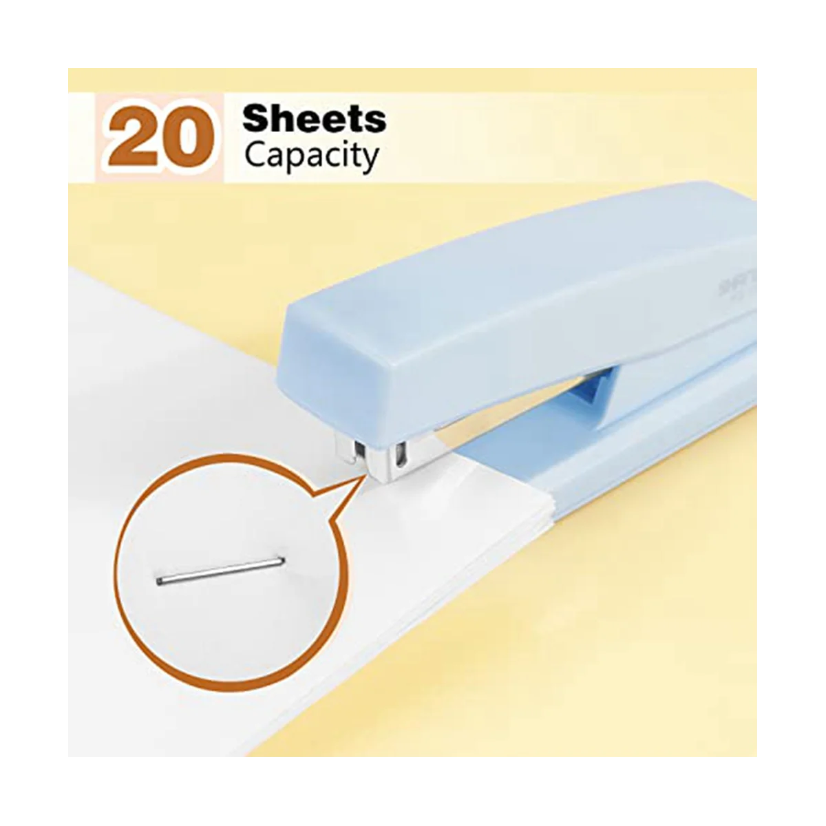 دباسية مكتبية محمولة للمكتب ، كباطات متينة ، لوازم مكتبية ، زرقاء