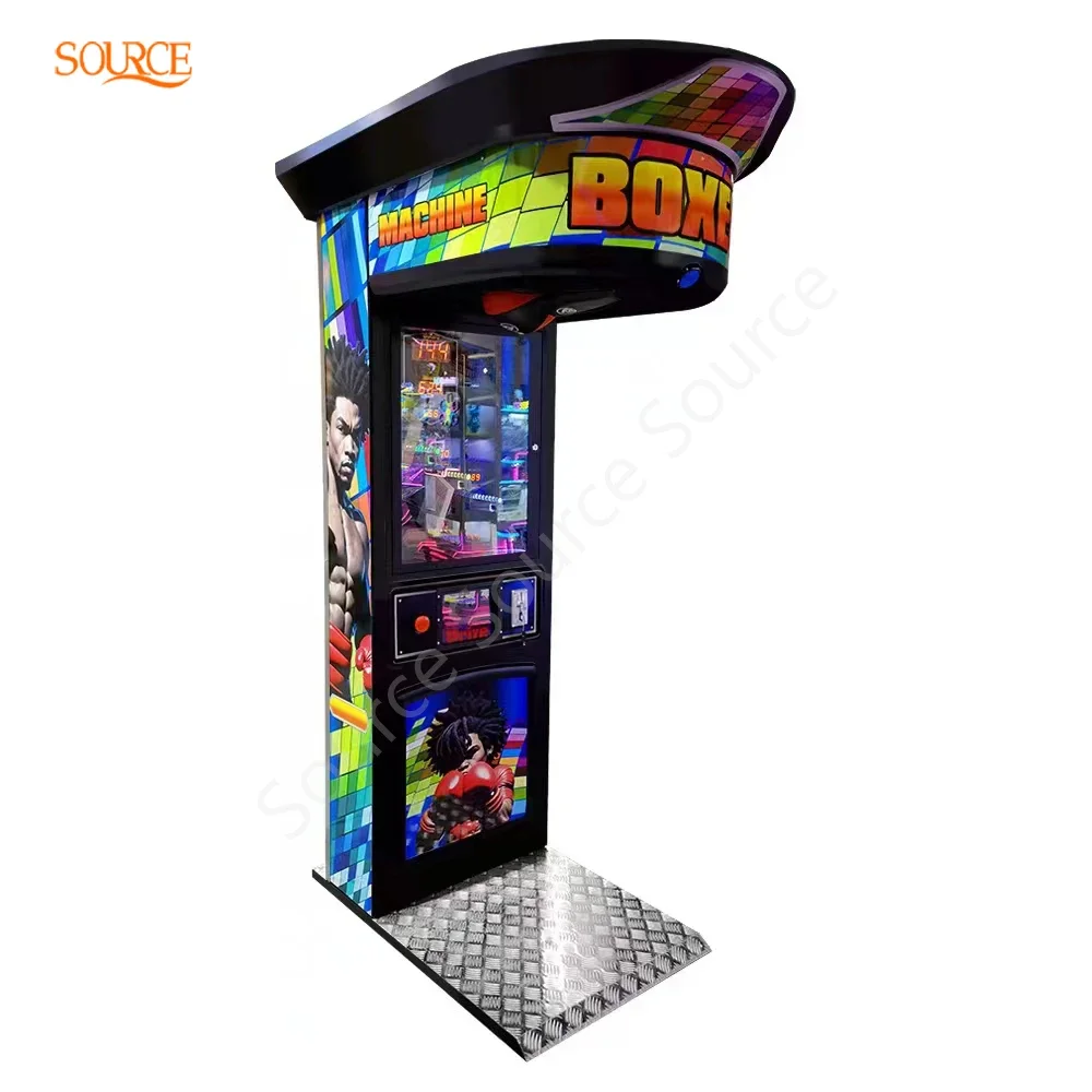 Coin-Operated Arcade Sport Boxing Game Machine Street Amusement Punch and Kick Combo for Game Centers and Rac