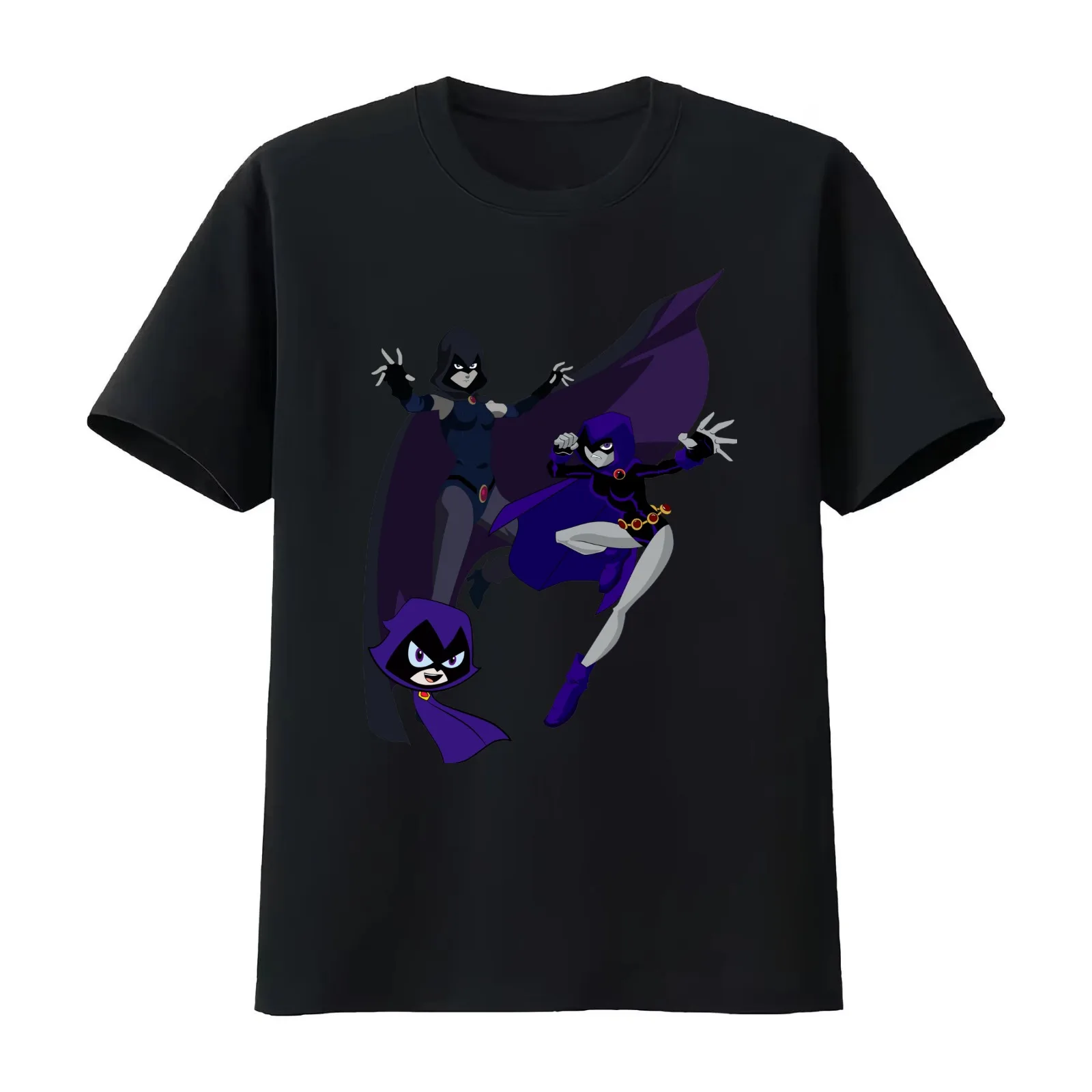 Ravens T-Shirt Summer Casual Cotton Tee Oversized Streetwear Tops Vintage Graphic Print Loose Fit Short Sleeve 100% Cotton