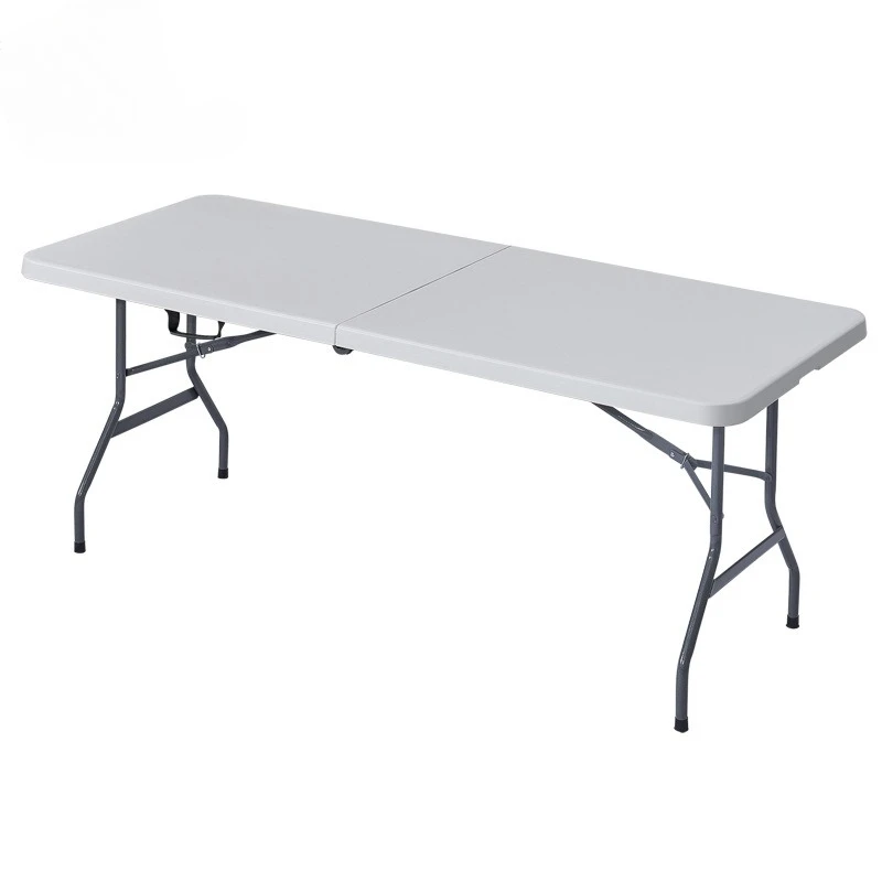 Outdoor Folding Table Blow Molding Folding Table Stall Dedicated Folding Portable Outdoor Camping Long Table Camping & Hiking