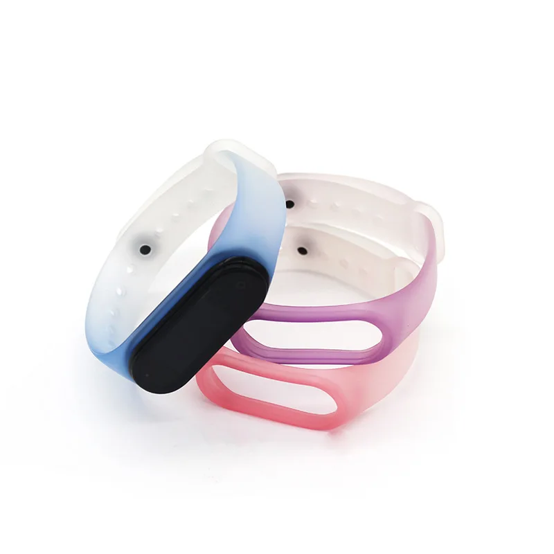 Transparent Strap For Xiaomi Mi Band 4 3 6 5 Translucent Wrist Strap For Miband 3 4 5 6 Replacement Bracelet For Xiaomi band 6 5