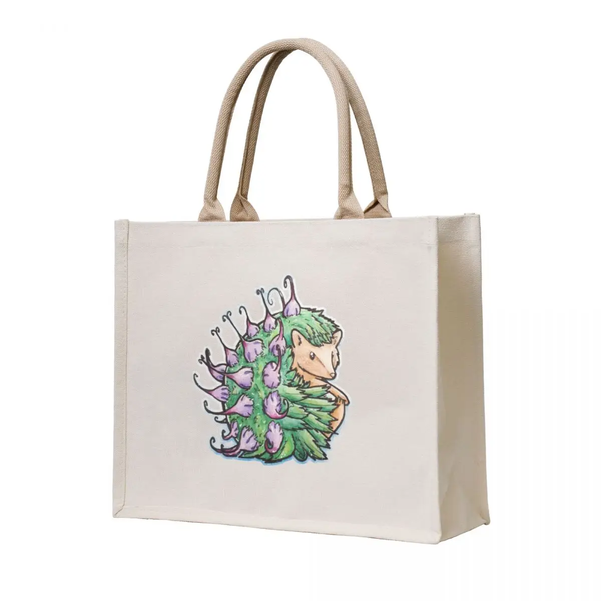 Hedgehog devil's claw Tote Bag canvas tote bags university men's custom fabric