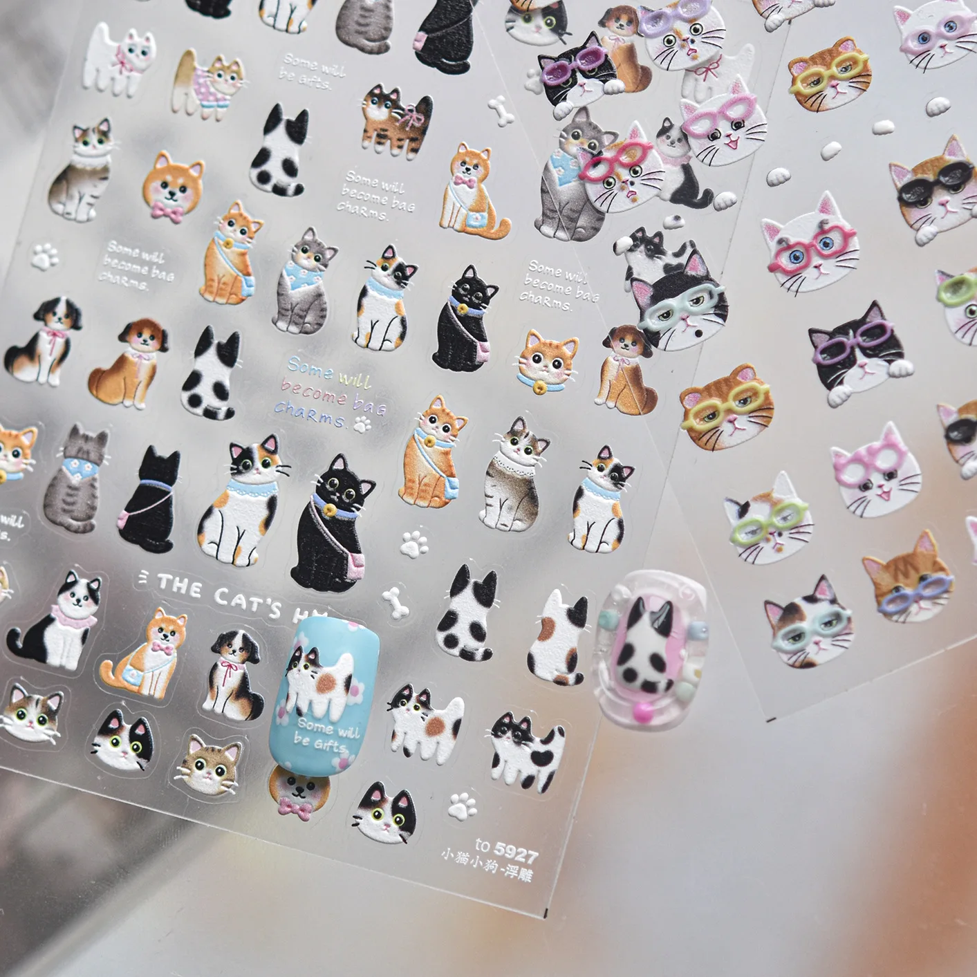 Cute Animal Nail Stickers 5D C - Jewelry Making Glasses review and price