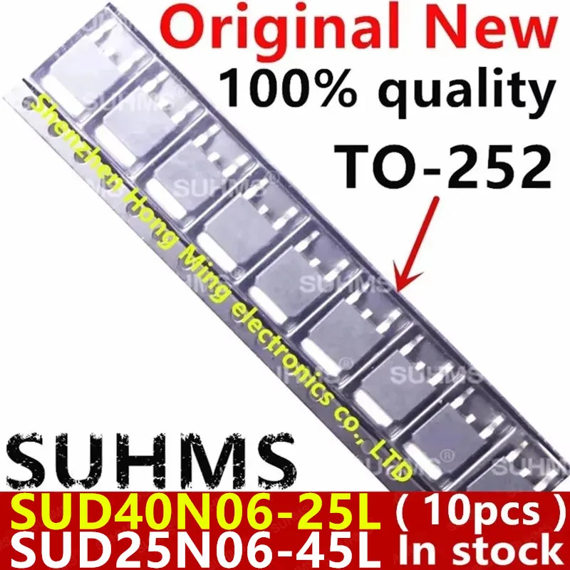 (10 buah) 100% baru 40N06 Chipset 40N06-25 SUD40N06-25L 25N06 Chipset 25N06-45 Chipset SUD25N06-45L TO-252