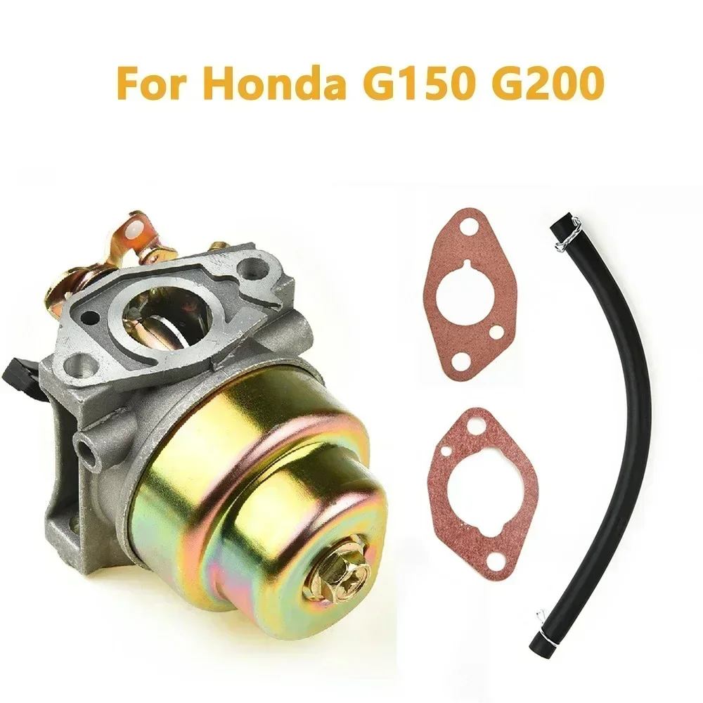 Juego de carburador con manguera para motores HONDA G150 G200, Kit de reparación de Metal, 4 Uds.
