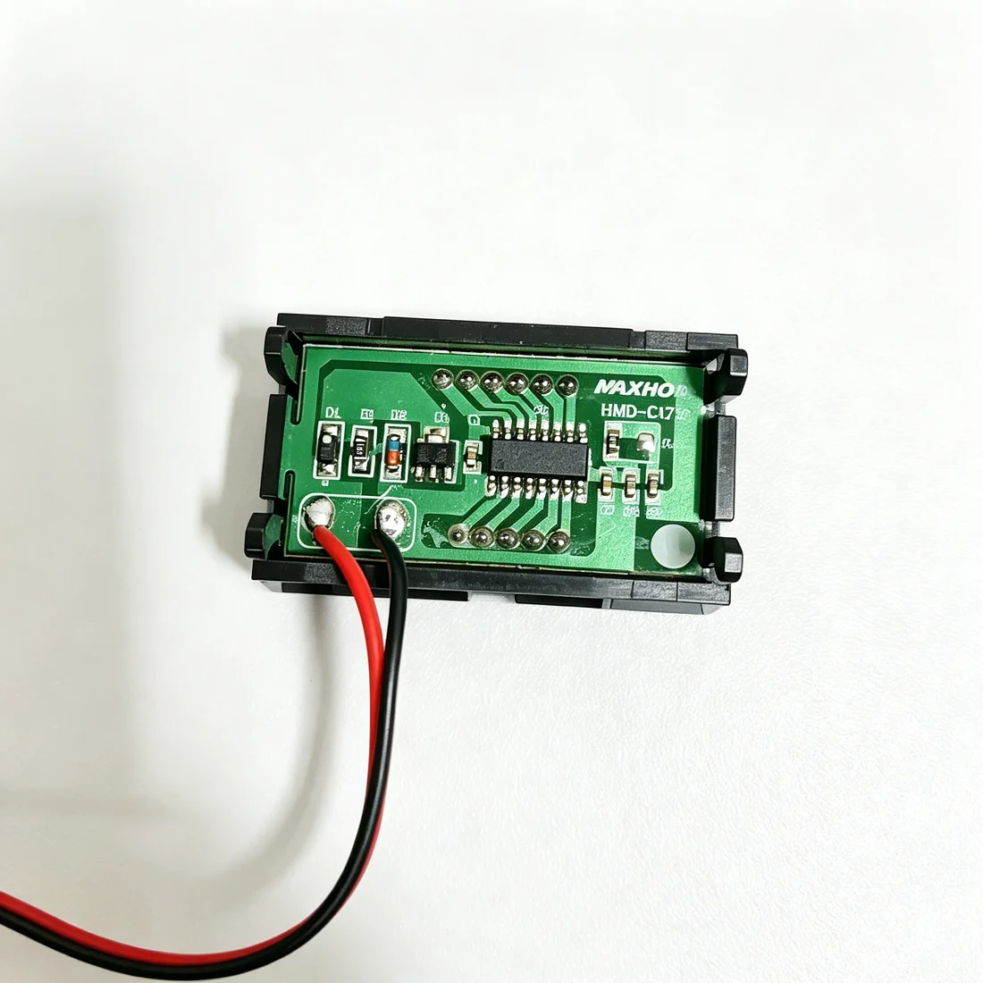 Mini Voltage Meter Head Voltage Detector2 Wire DC 4.7V-30.0V 0.56 Inch Red LED Digital Voltmeter