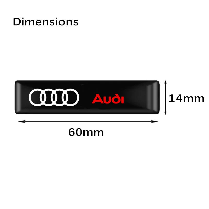 3D epoksi reçine çıkartmalar araba tarzı rozet amblem Decorat çıkartması araçları araba aksesuarları için Audi A4 S line b6 b8 b5 A6 A3 A8 Q3 Q5 Q7