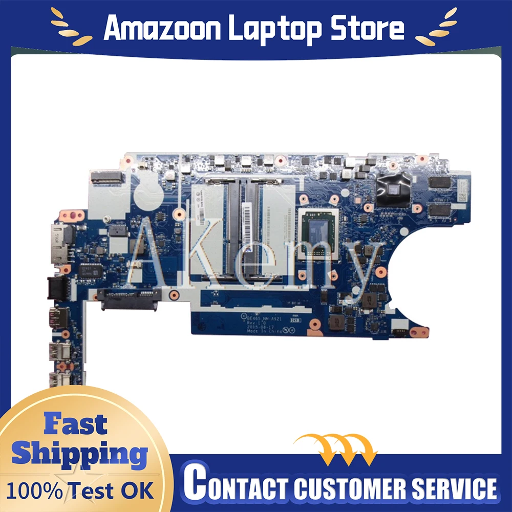 

For Lenovo E465 Laptop Motherboard NM-A621 With A6 A8 A10 CPU GPU test ThinkPad Mainboard 100% Tested OK
